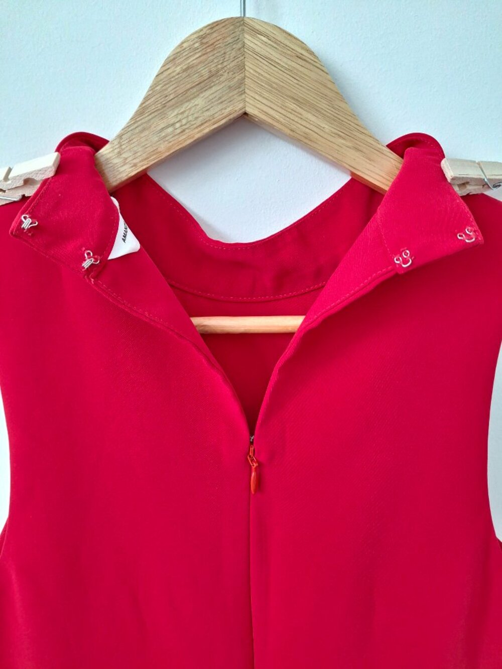 (New) Amanda Uprichard – Marshall Mini Dress (Red) Women's Medium - Picture 12 of 16